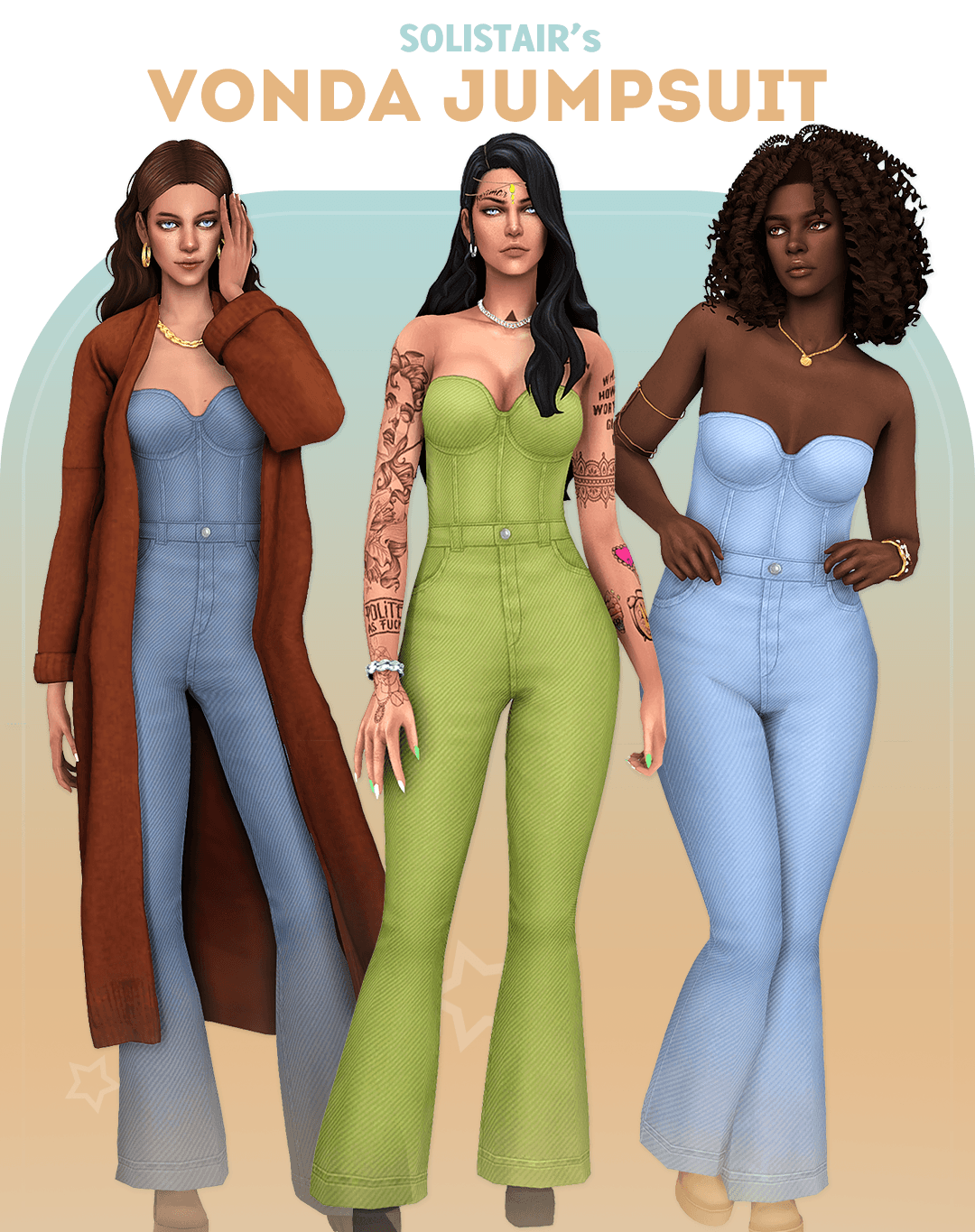 Скриншот мода Комбинезон Vonda Jumpsuit